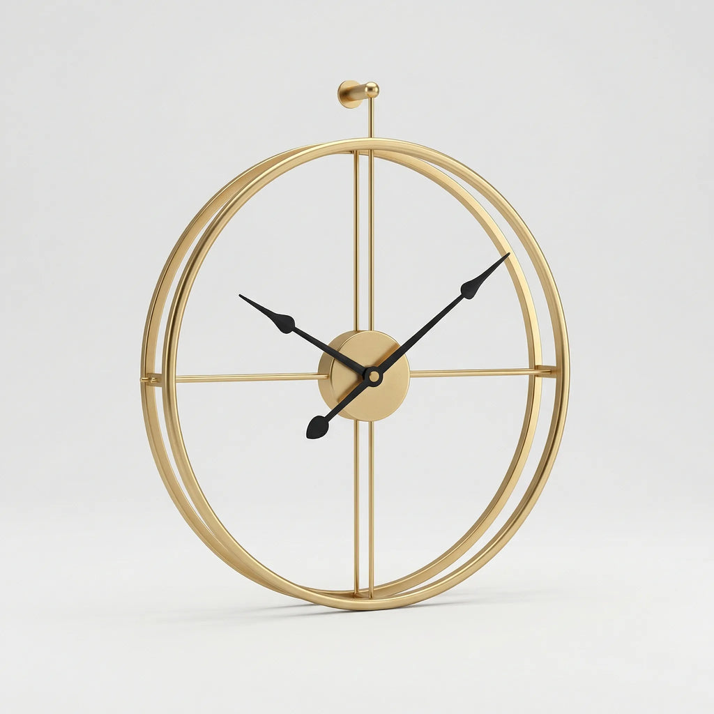 Minimalist Round Wall Clock - Skandara