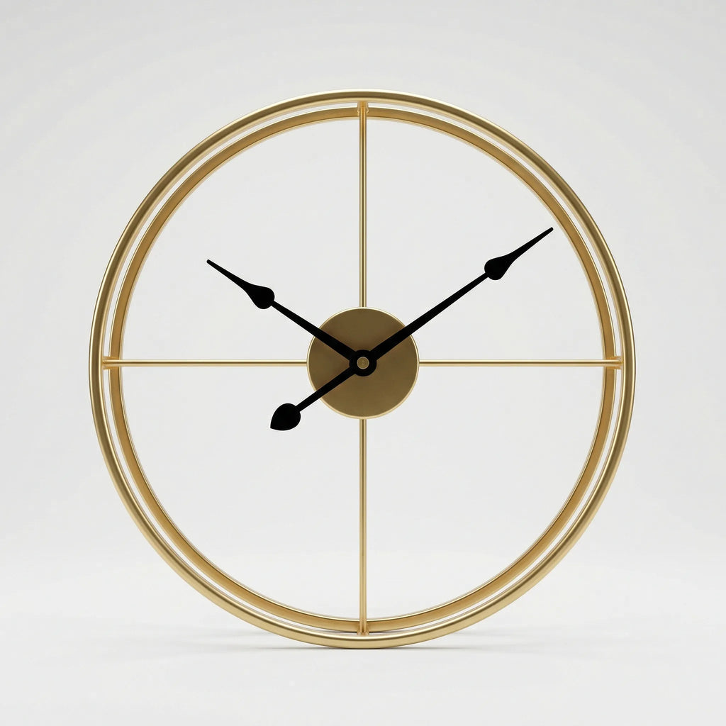 Minimalist Round Wall Clock - Skandara