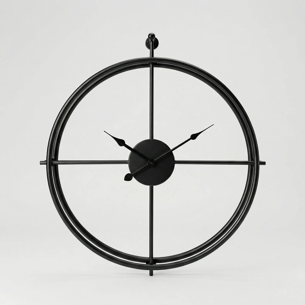 Minimalist Round Wall Clock - Skandara