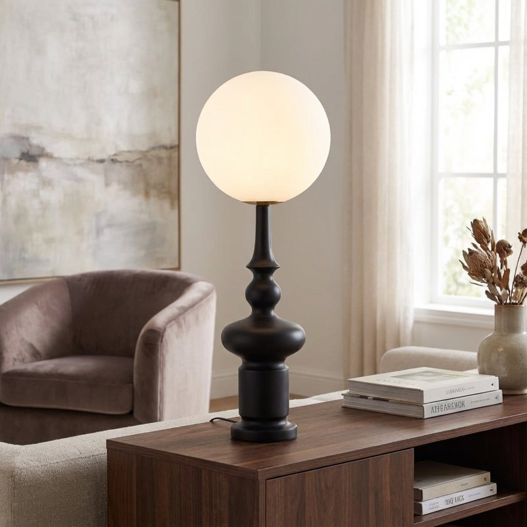 Minimalist Globe Shadow Lamp – Orbavue