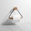 Minimalist Metal Wooden Holder Set - BathTrium