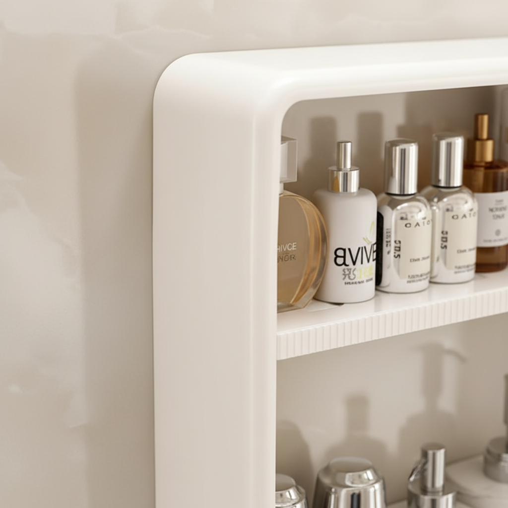 Minimalist Bathroom Shelf Made of Plastic - SpaceTidy