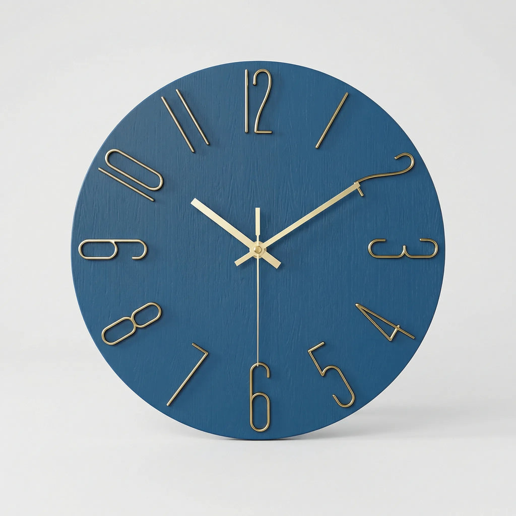 Modern Round Wall Clock - LuminoraClock
