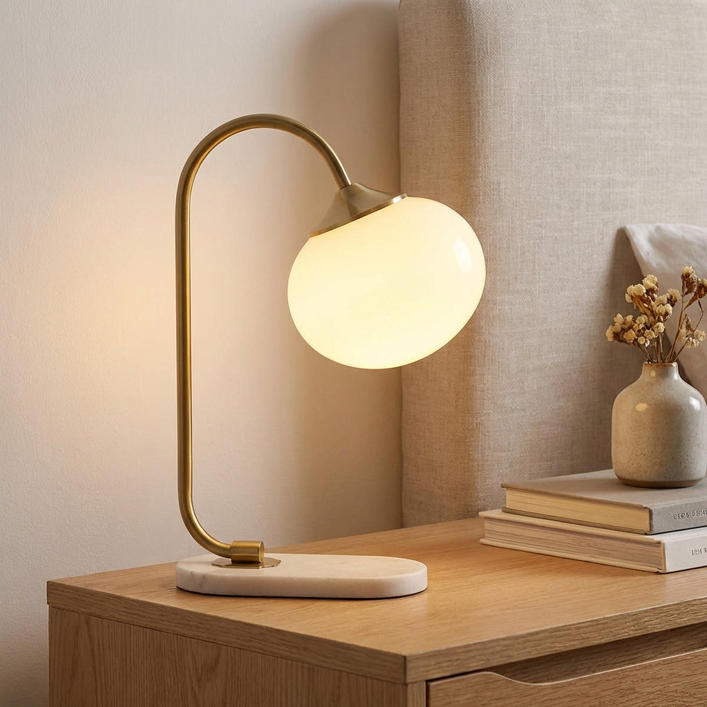 Modern Rounded Table Lamp - Melluma
