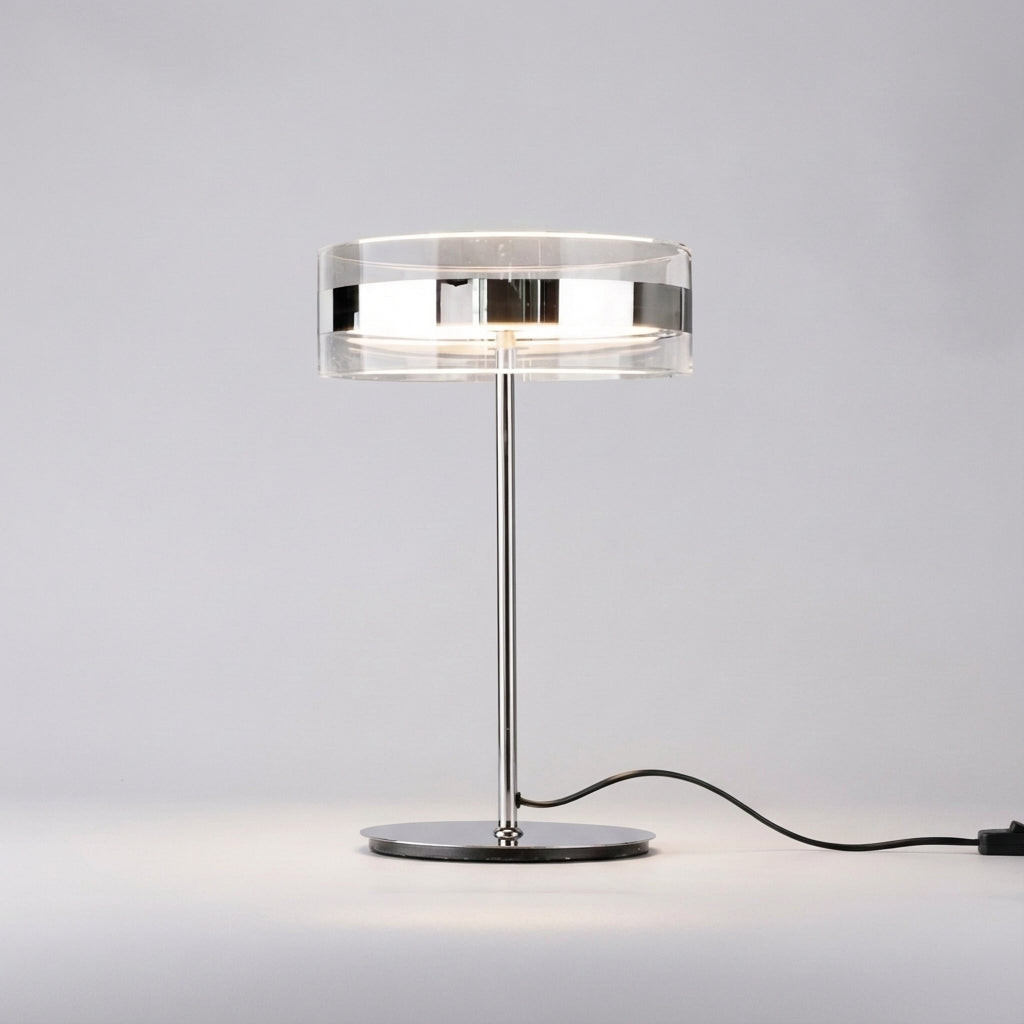 Modern cylindrical table lamp – Clarivon