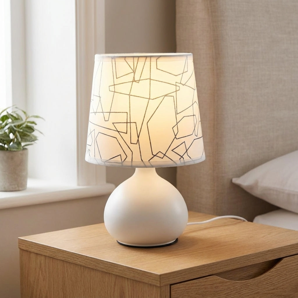 Modern Geometric Table Lamp – Geomara
