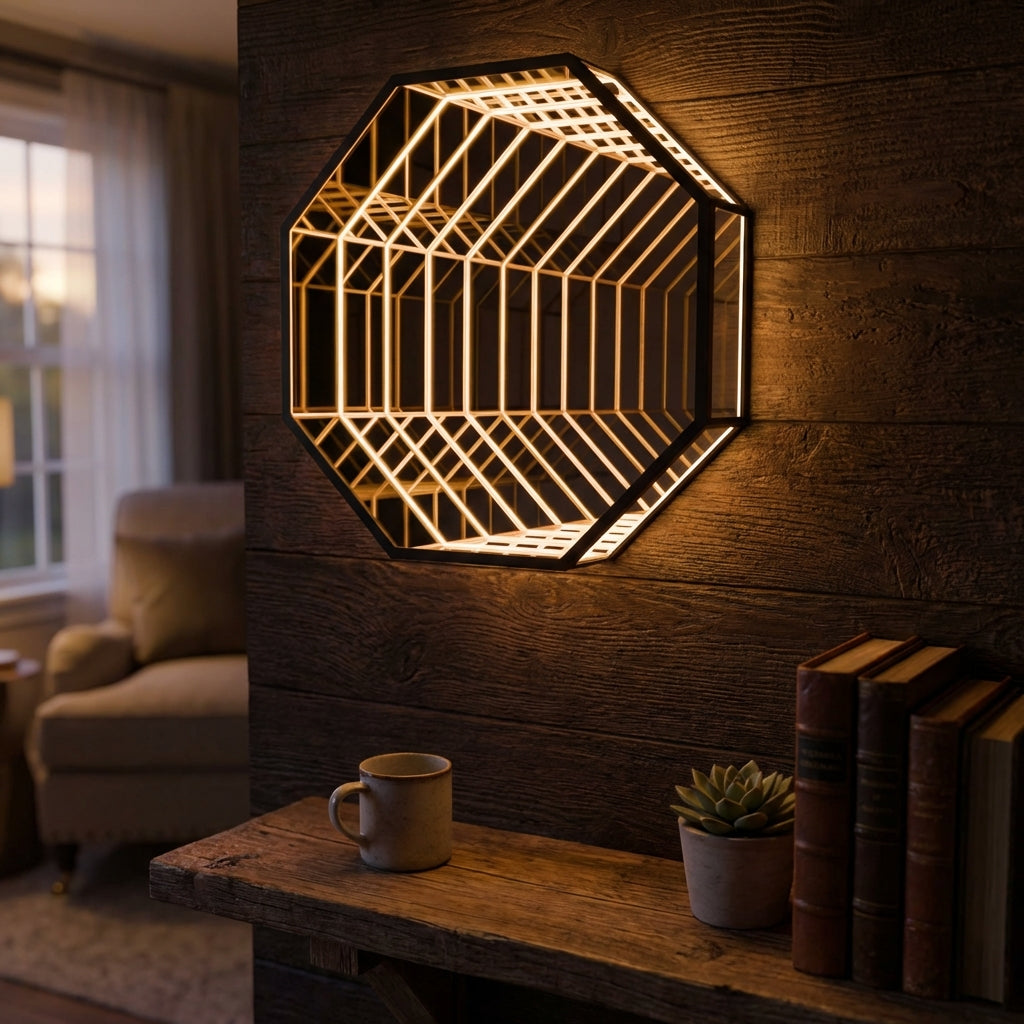 Modern Hexagonal Wall Lamp – Hexalume