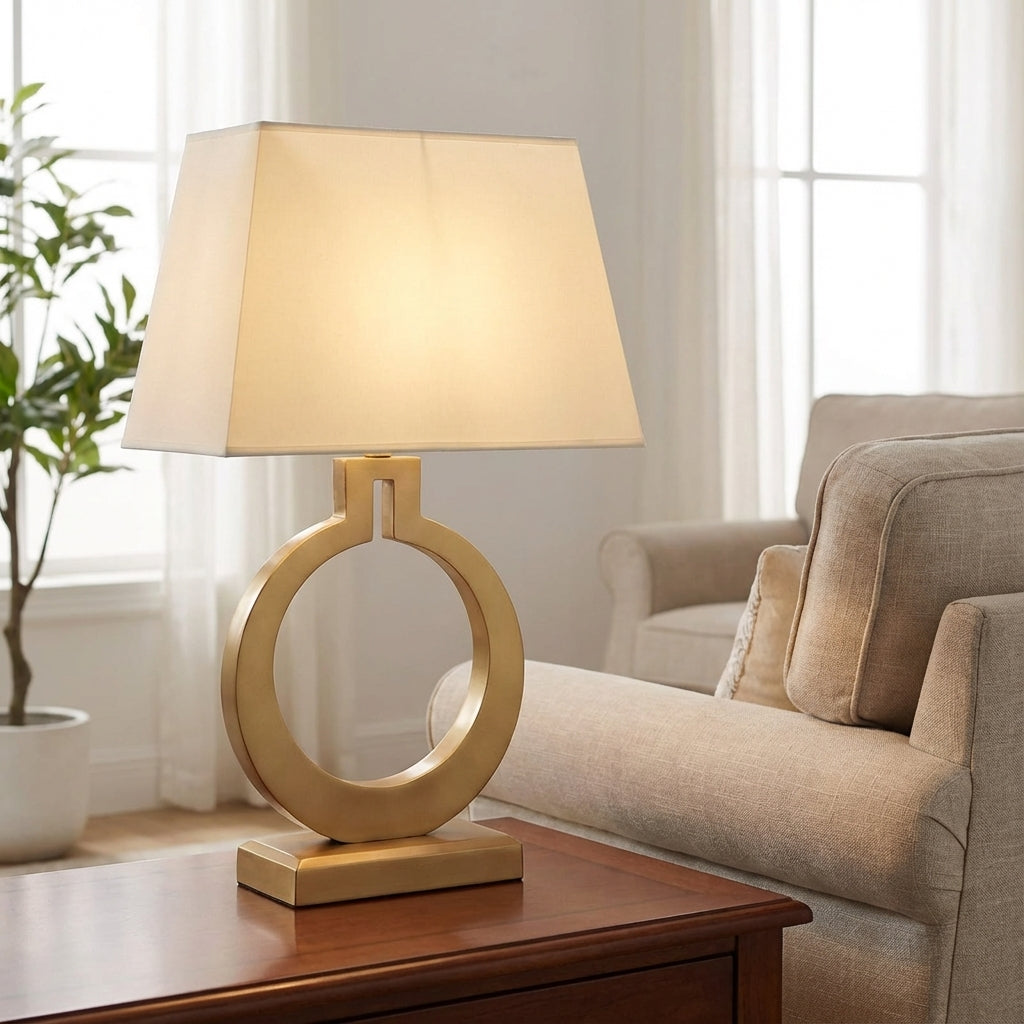 Modern villa-inspired table lamp – Glimora
