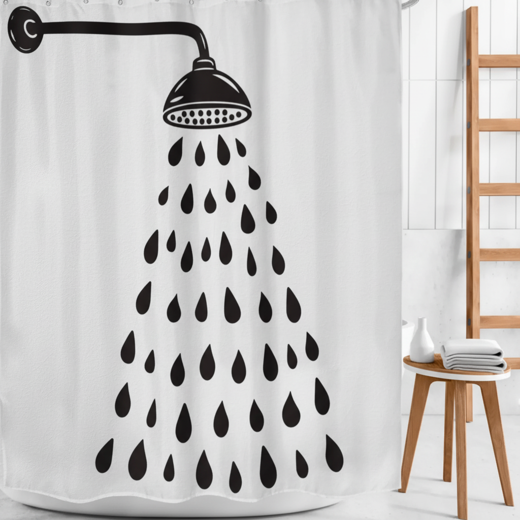 Modern Bathroom Decoration Polyester Shower Curtain - Showerlyn