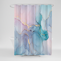 Modern Marbled Shower Curtain - Aquarellea
