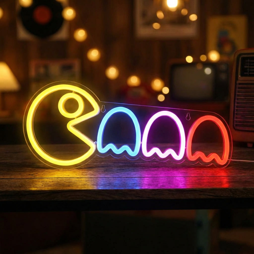 Playful Ghost Neon Sign - Phantomix