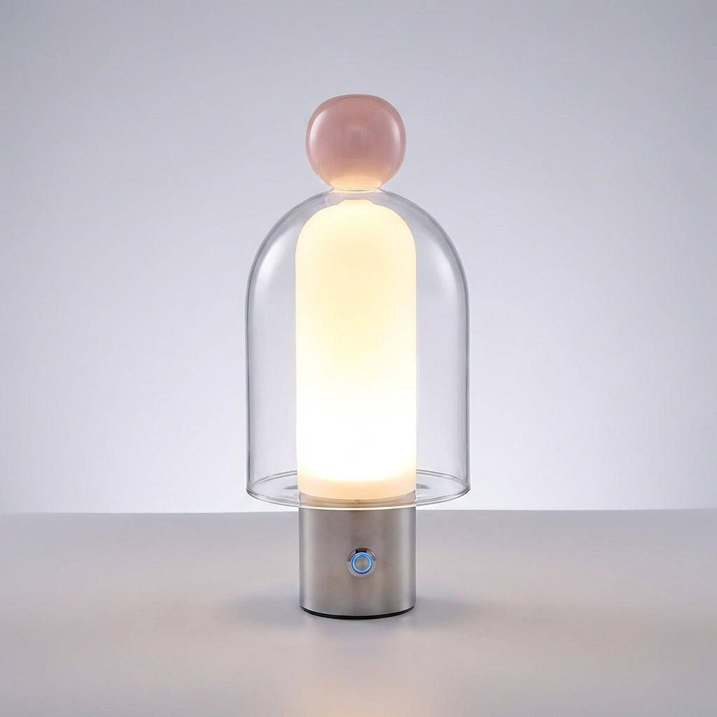 Rechargeable Glass Table Lamp - Vesanta