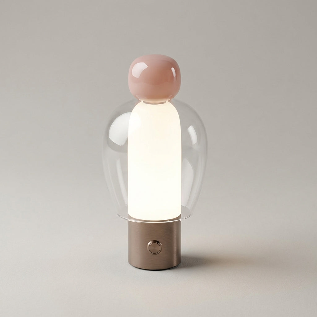 Rechargeable Glass Table Lamp - Vesanta