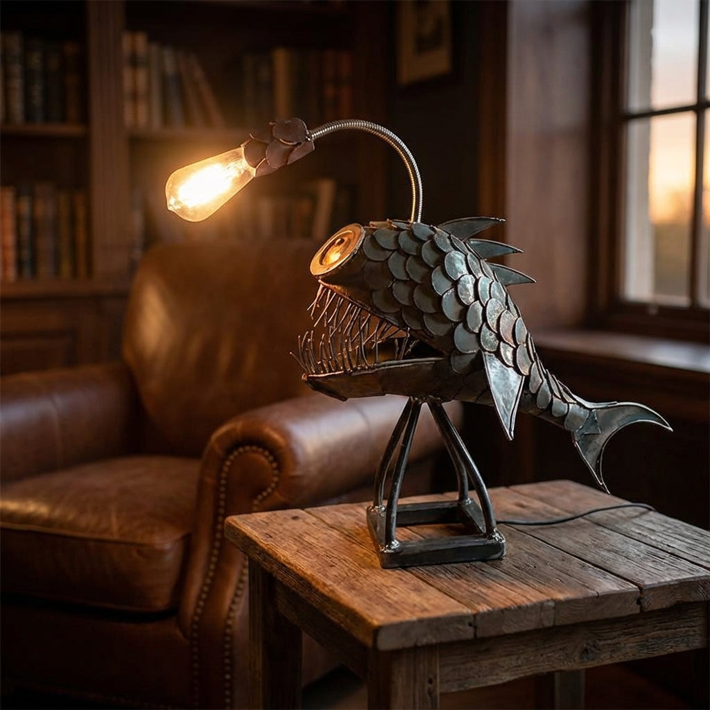 Retro Inspired Table Lamp - Tidegleam