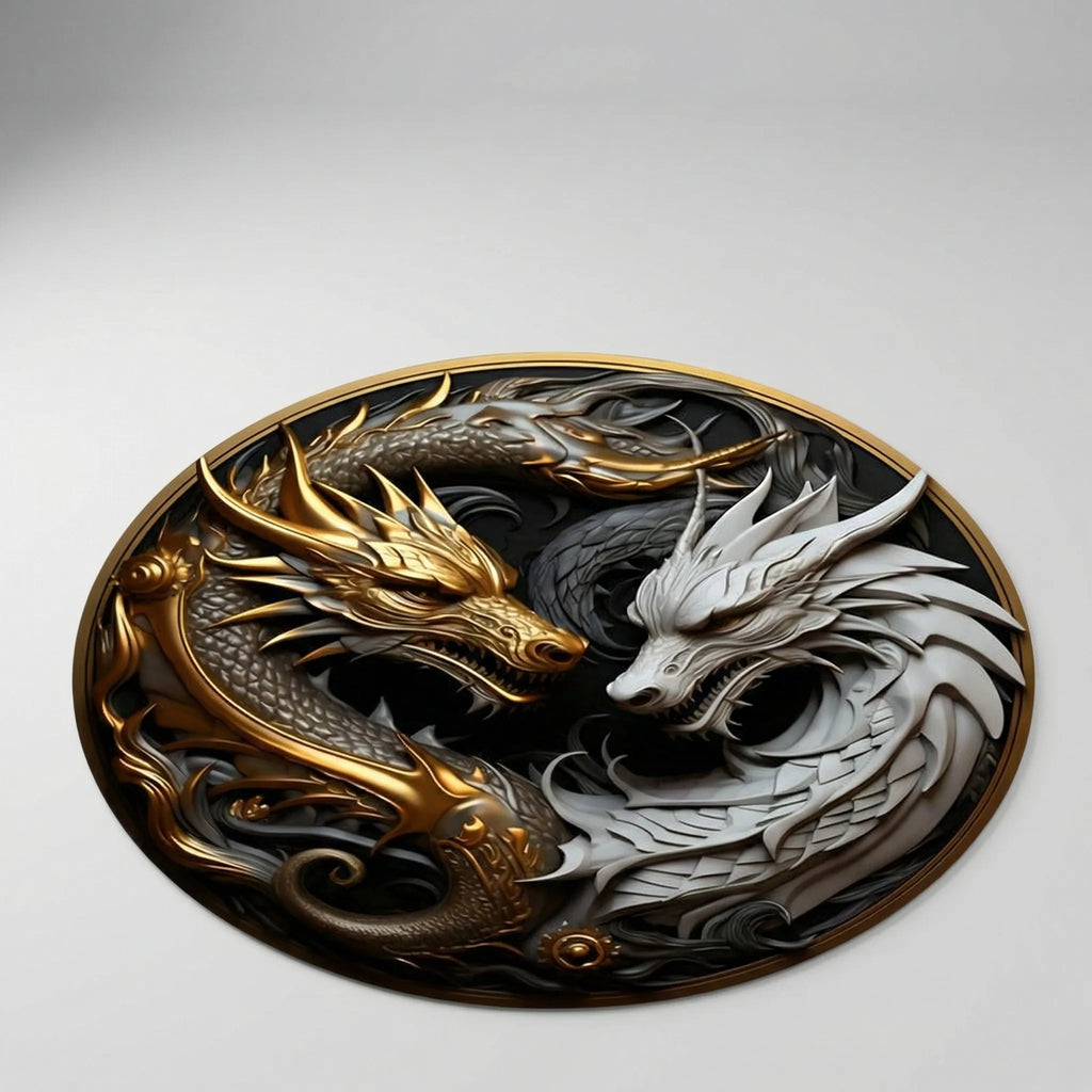 Round Decorative Floor Rug - Drakylux