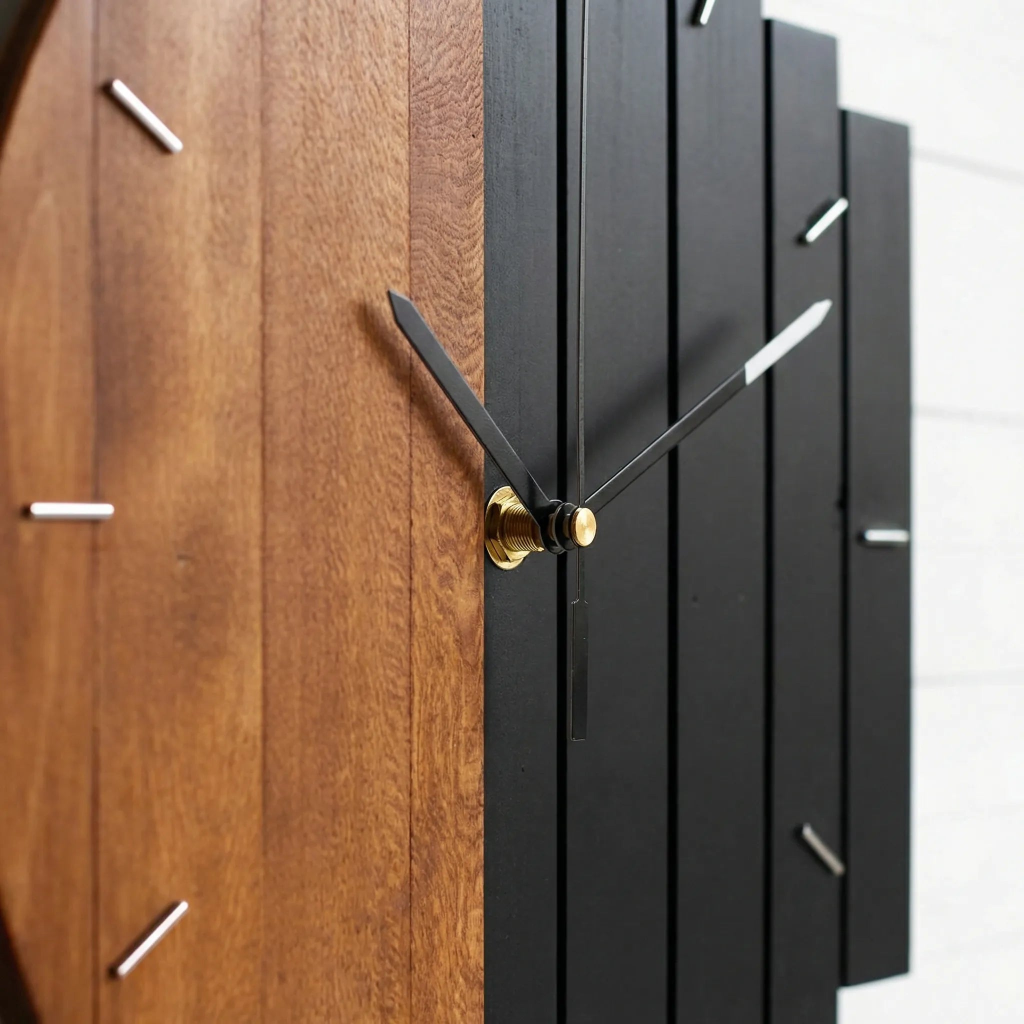 Round Half Plank Wall Clock - Timbera