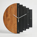 Round Half Plank Wall Clock - Timbera