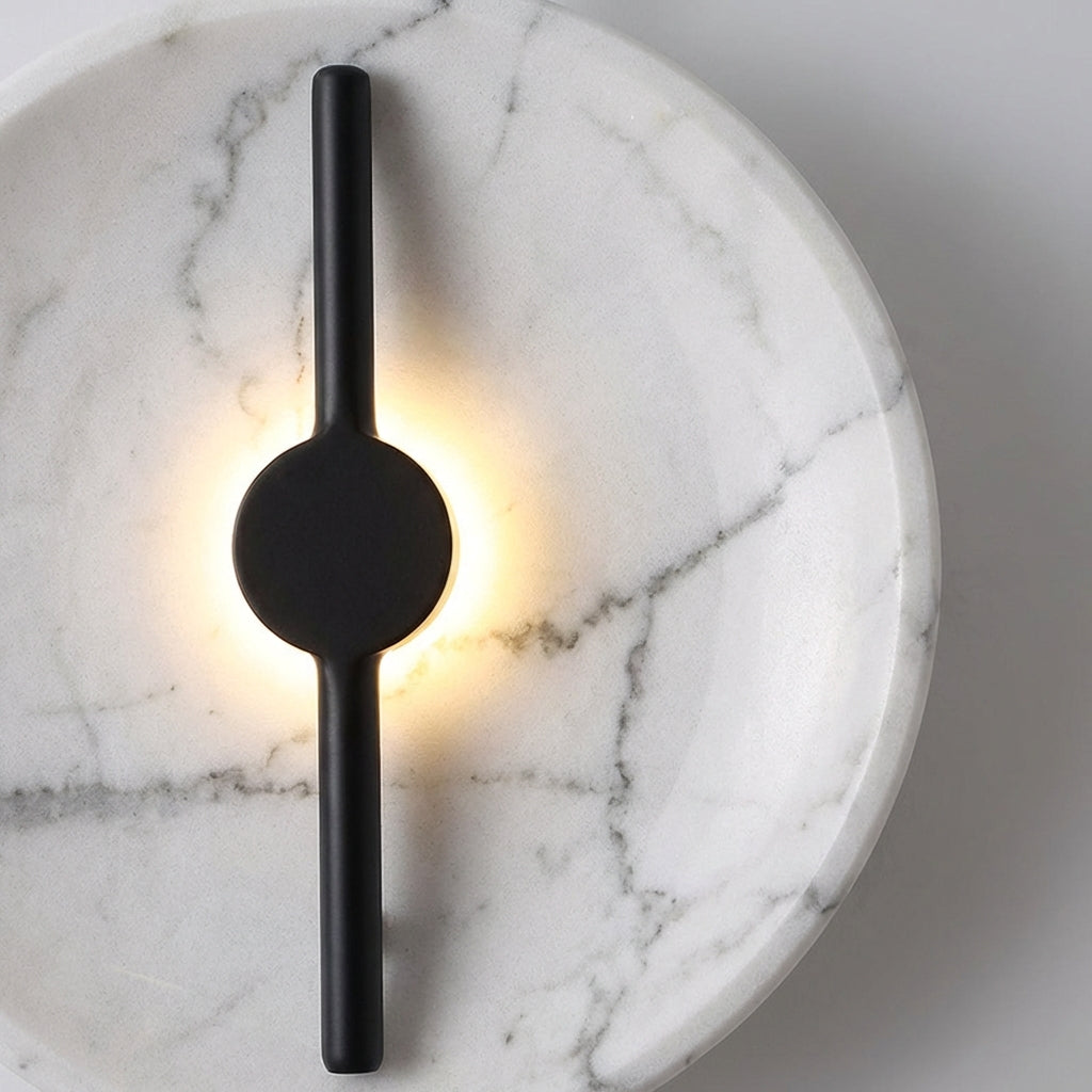 Round Marble Effect Sconce - Marbelleo