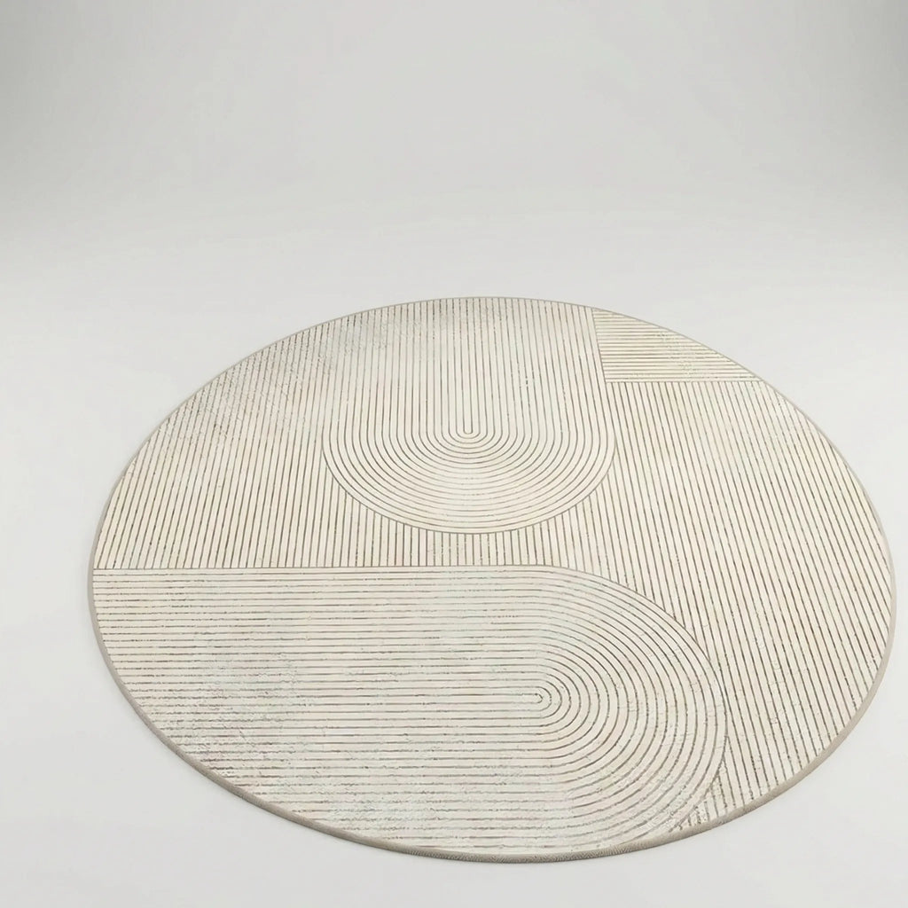 Round Modern Area Rug - NordivaRug