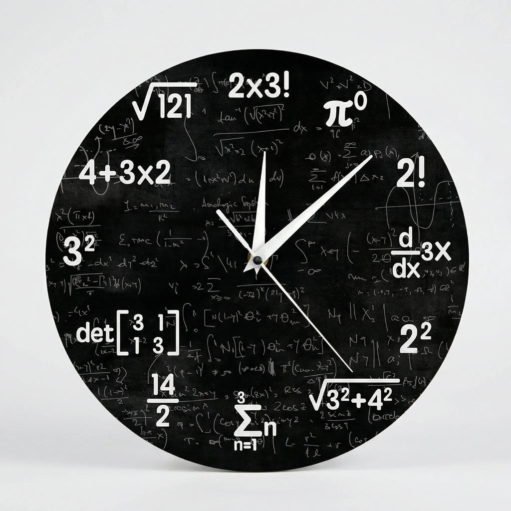 Round Novelty Wall Clock - NumeriClock