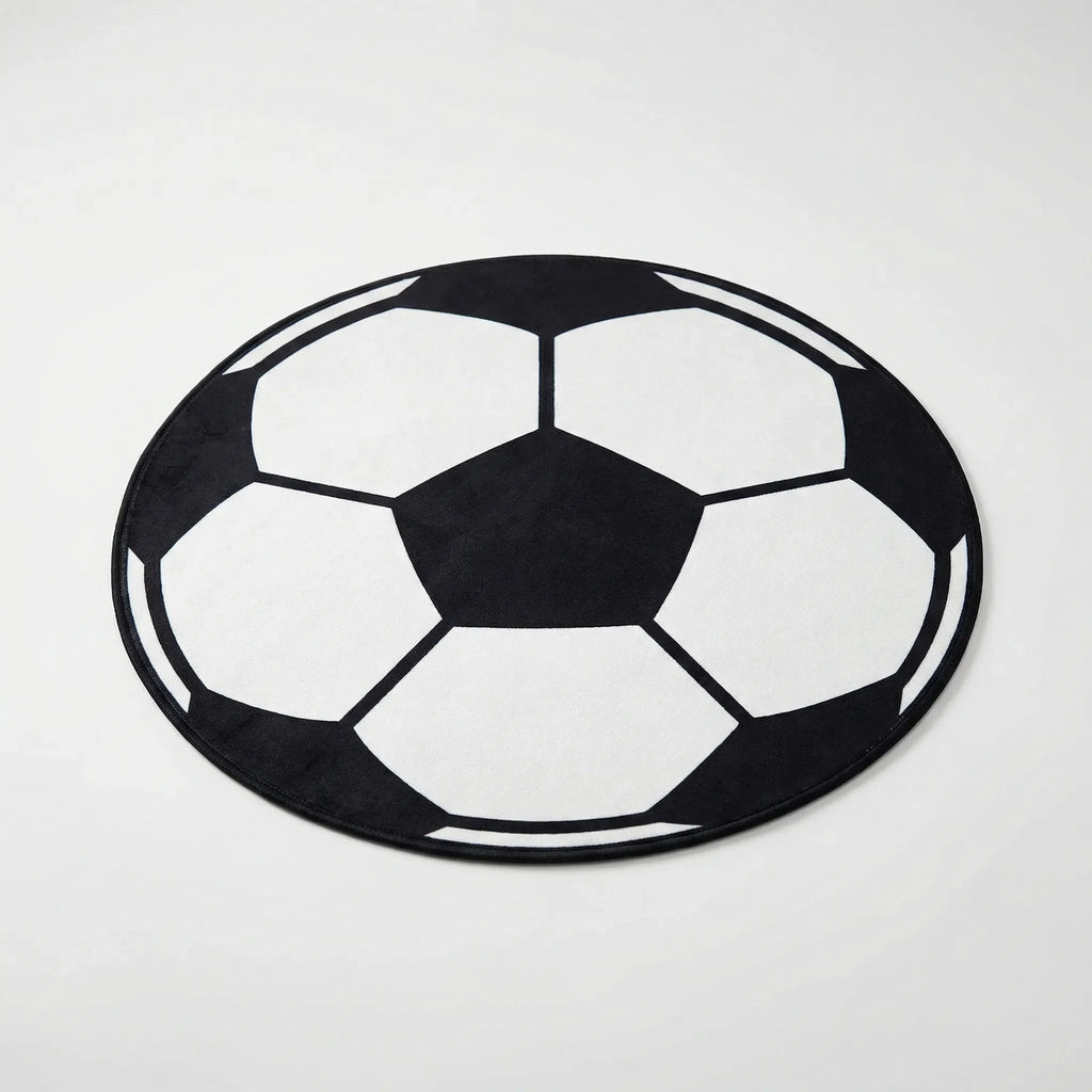 Round Sports Themed Floor Rug - Kickora