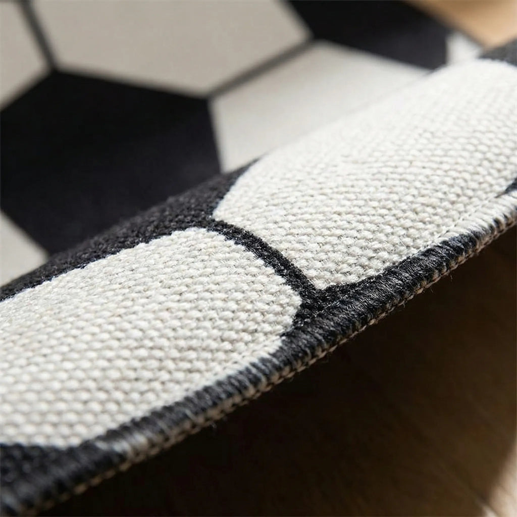 Round Sports Themed Floor Rug - Kickora
