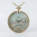 Round Wall Clock With Accent Head - Auraldeer