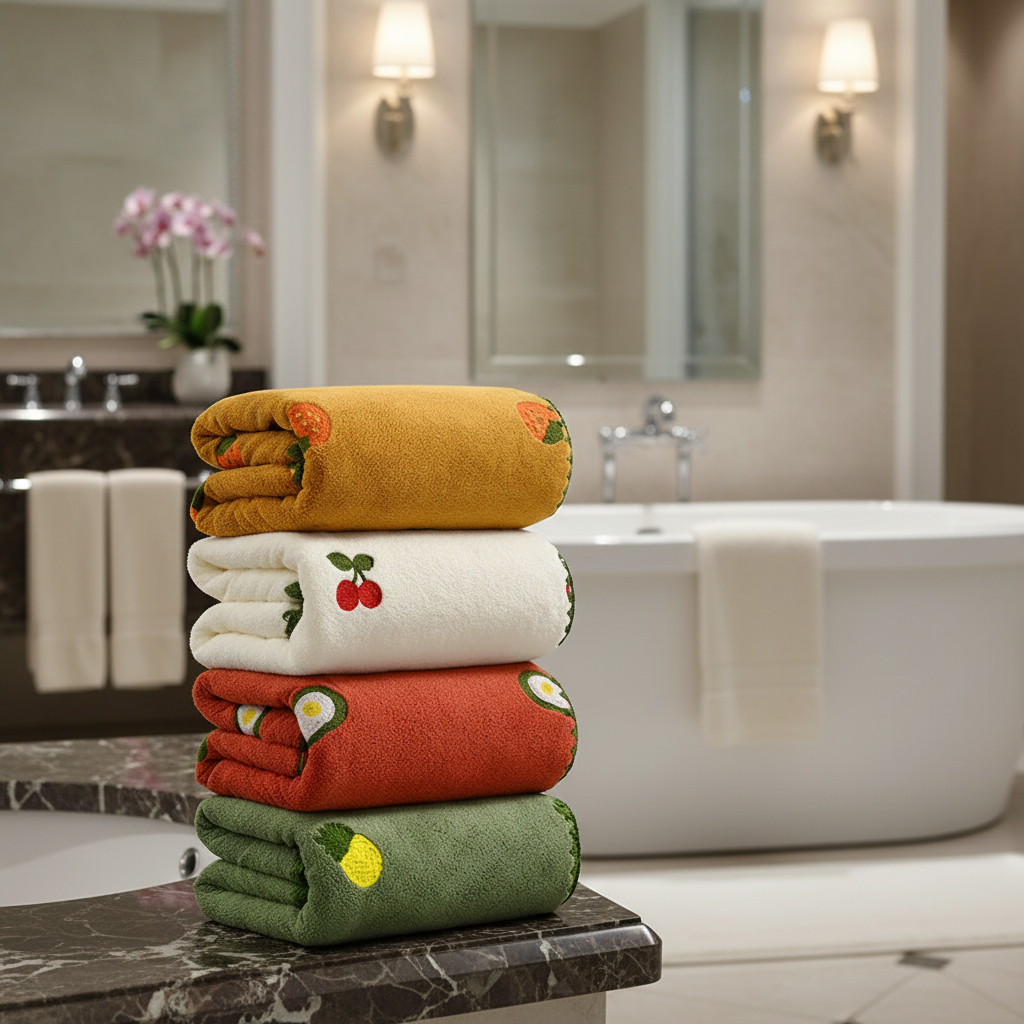 Absorbent bath towels - FruitLuxury