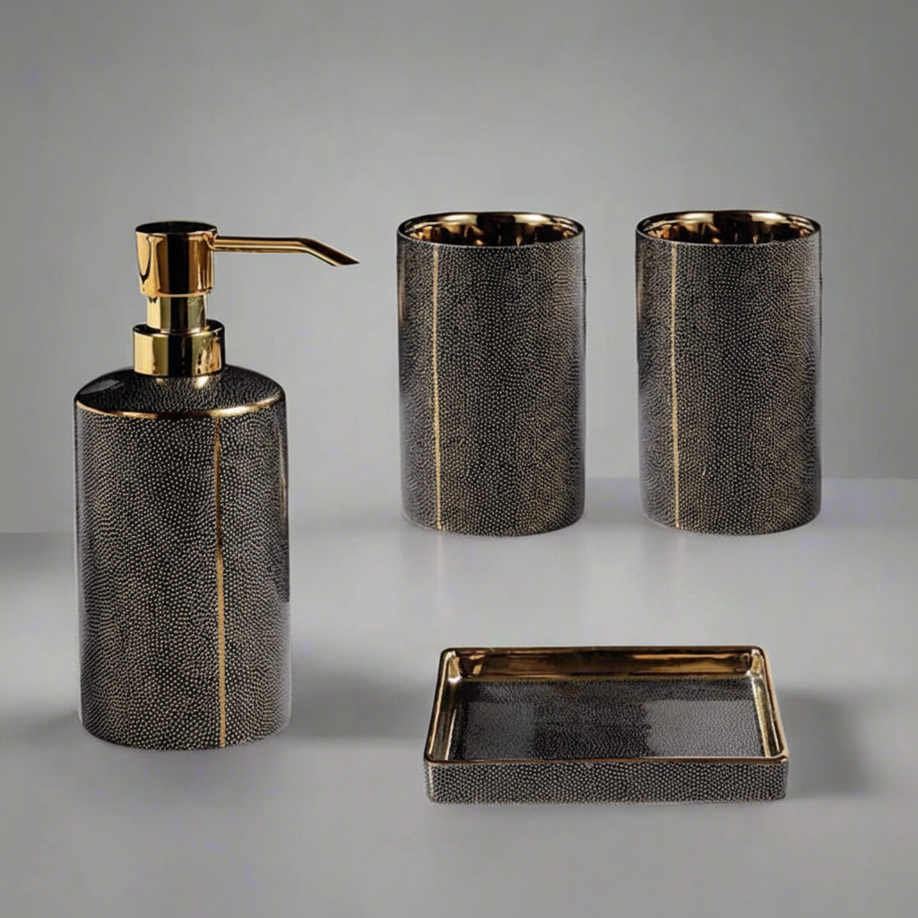 Slim Ceramic Bathroom Set - SereniBath