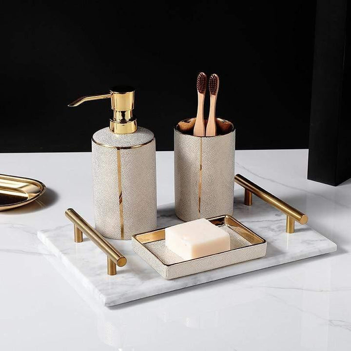 Slim Ceramic Bathroom Set - SereniBath