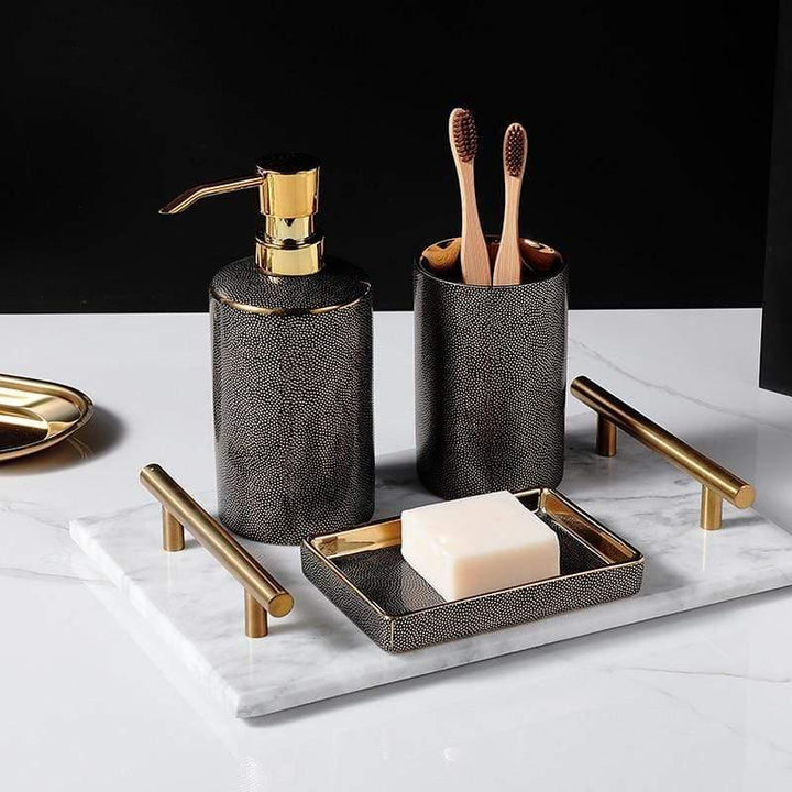 Slim Ceramic Bathroom Set - SereniBath