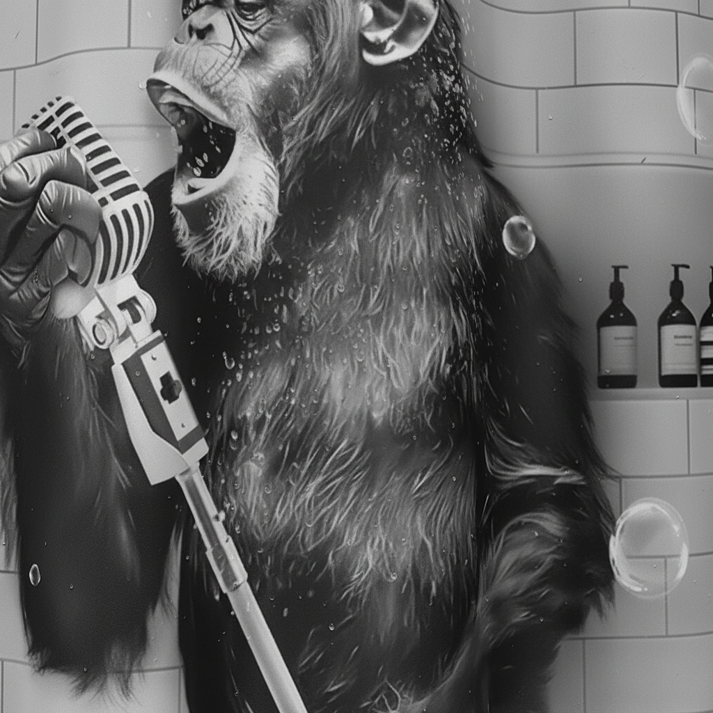 Black and White Printed Shower Curtain - ShowerChimp