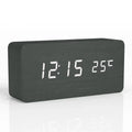 Digital wooden alarm clock with LED display – WoodSync