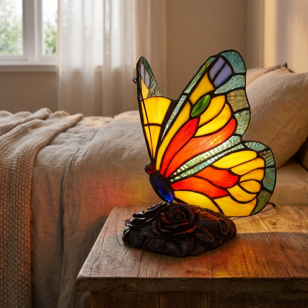 Stained-glass style lamp – Aurelfly