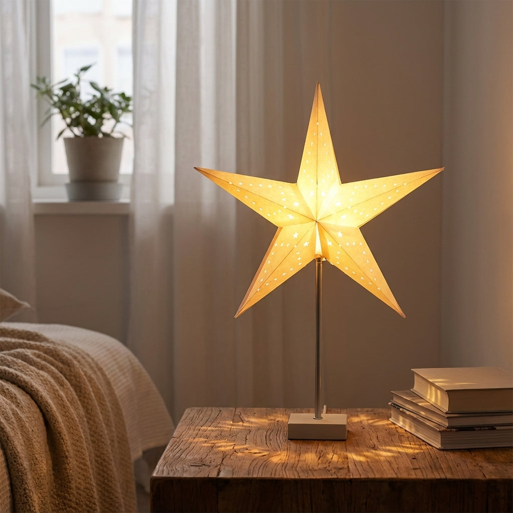 Star-shaped table lamp – Lumistar