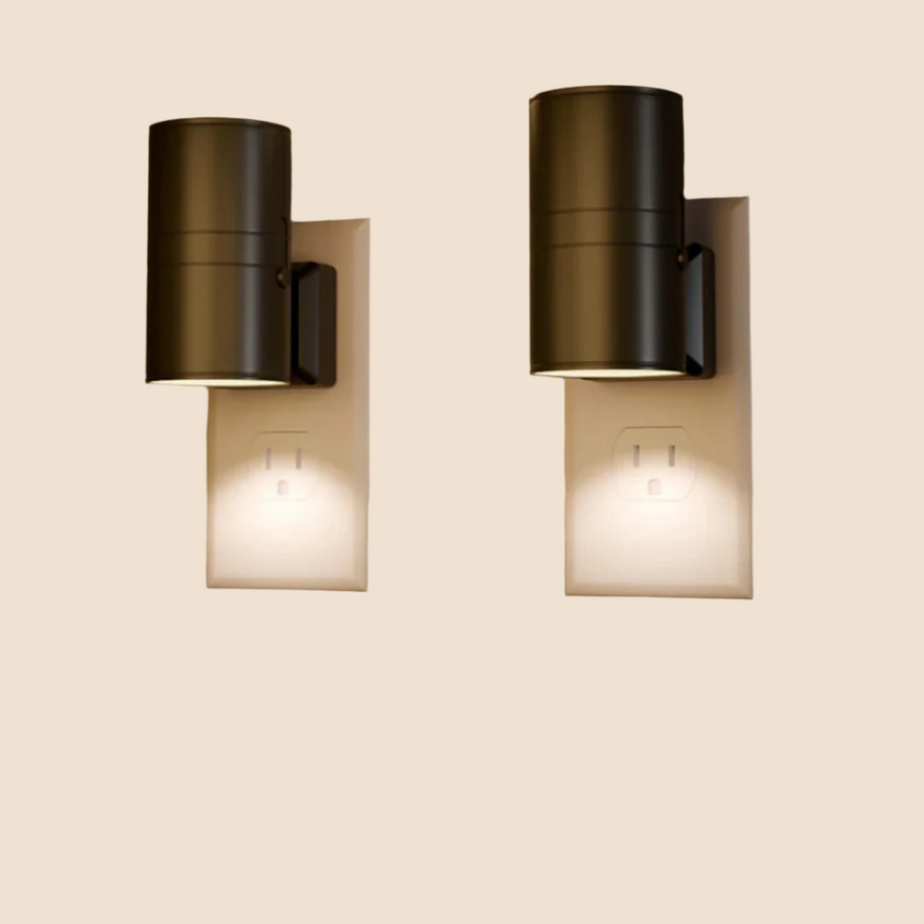 Subtle Wall-Mounted Plug-In Lamp – Noctiflow