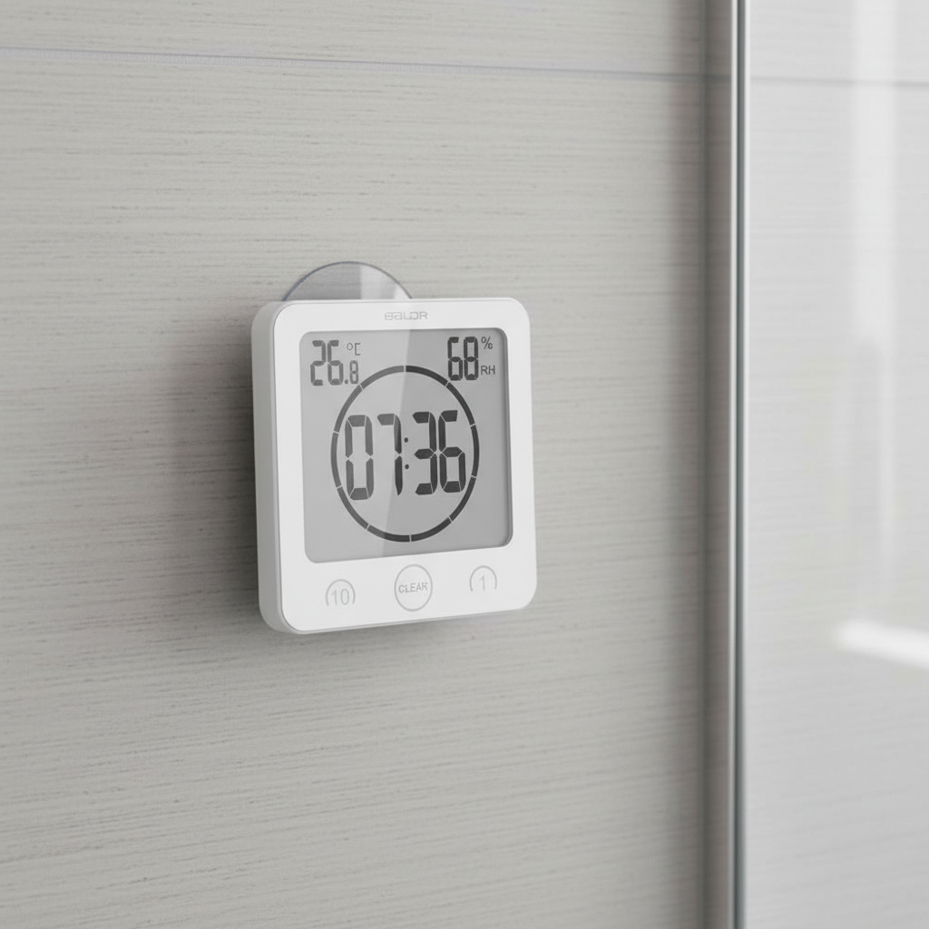 Timer with suction cup attachment - SplashClock