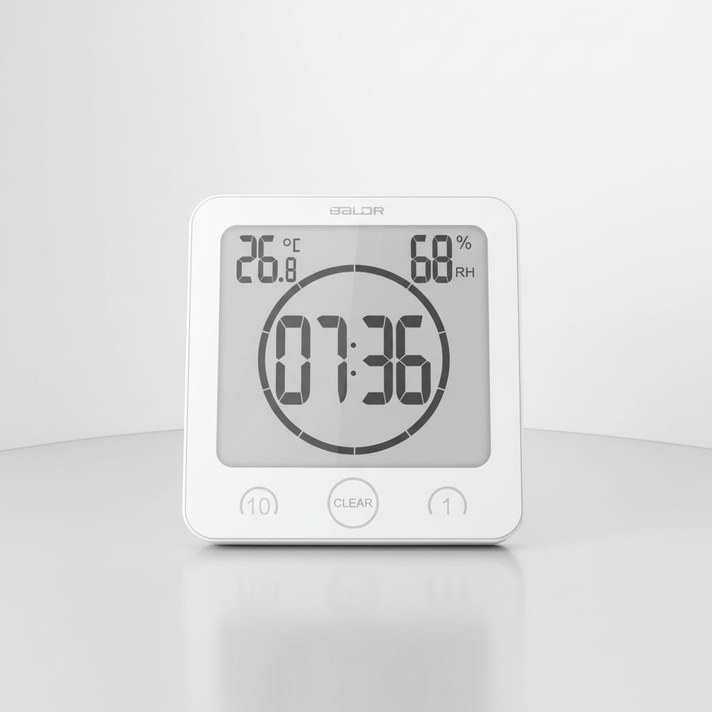 Timer with suction cup attachment - SplashClock