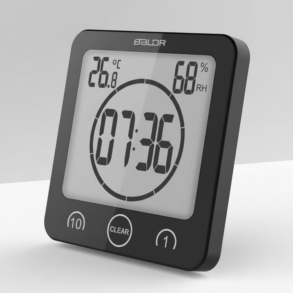 Timer with suction cup attachment - SplashClock