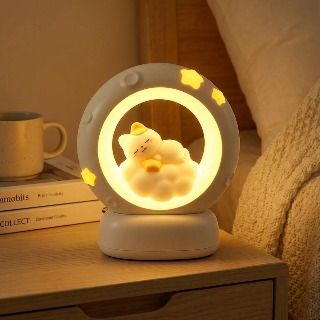 USB-rechargeable bedside lamp – Lunacat