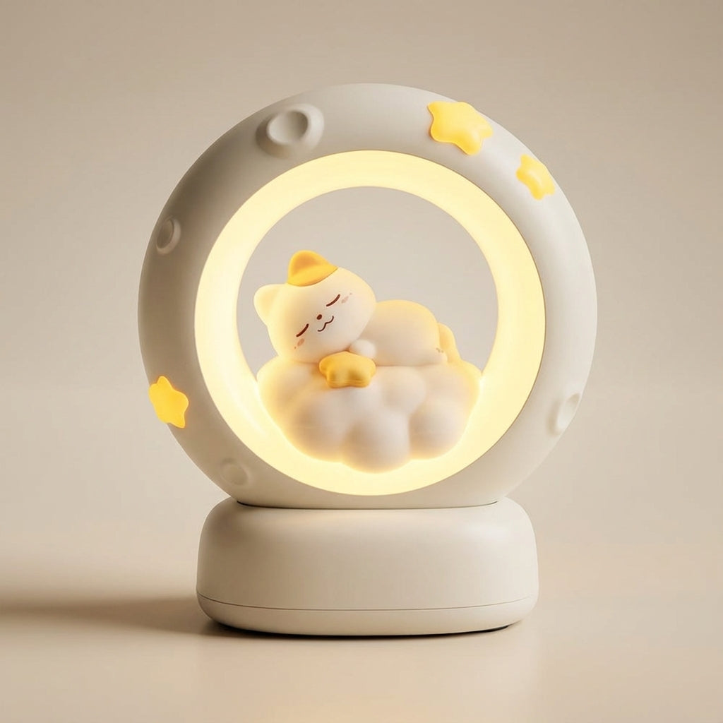 USB-rechargeable bedside lamp – Lunacat