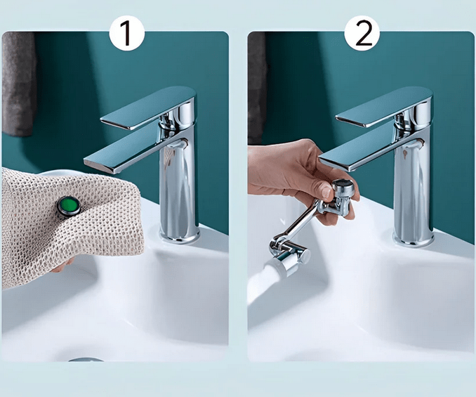 TwistFlow™ Adjustable Water Direction
