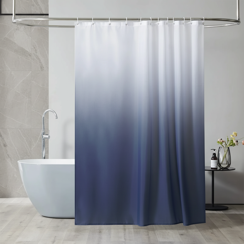 Thickened Polyester Shower Curtain - AquaVeil