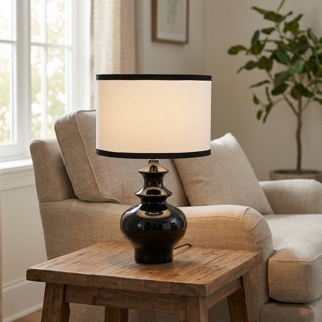 Vintage-inspired table lamp – Glarion