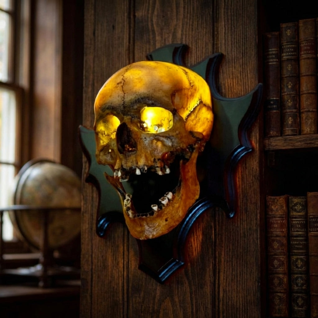 Wall Mounted Skull Lamp - Nocturiskull
