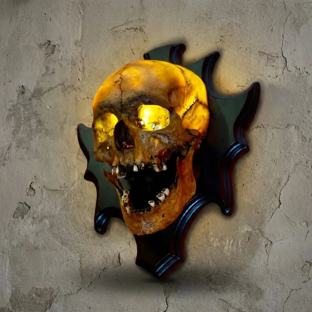 Wall Mounted Skull Lamp - Nocturiskull