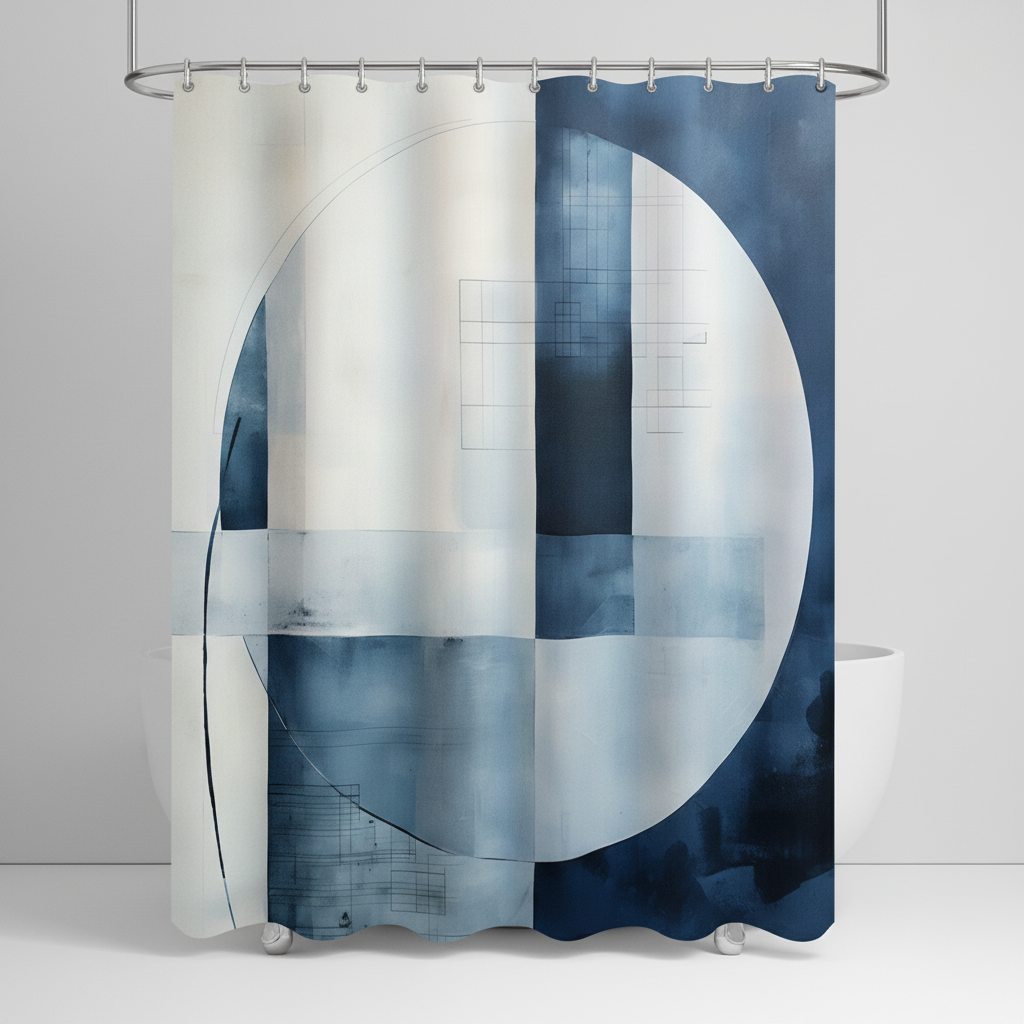 Water-repellent polyester shower curtain - AquaLoom