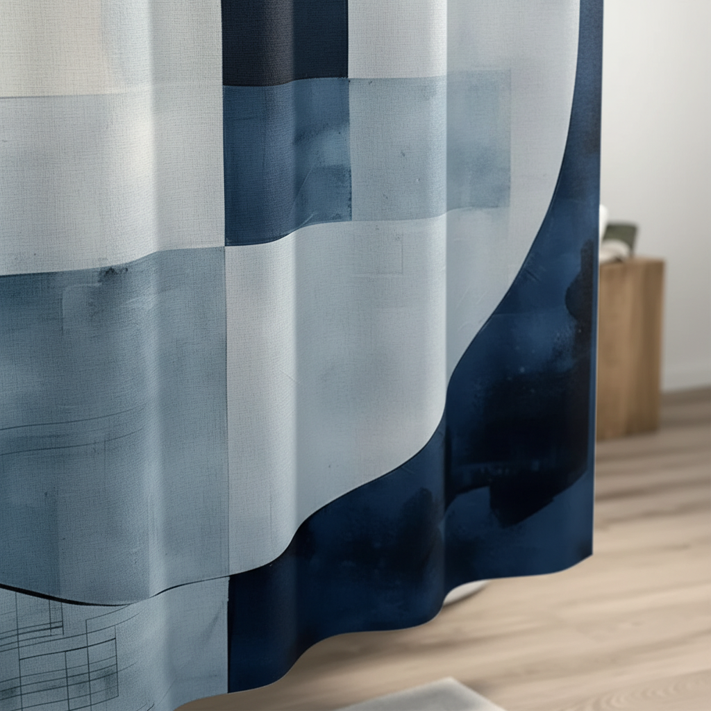 Water-repellent polyester shower curtain - AquaLoom