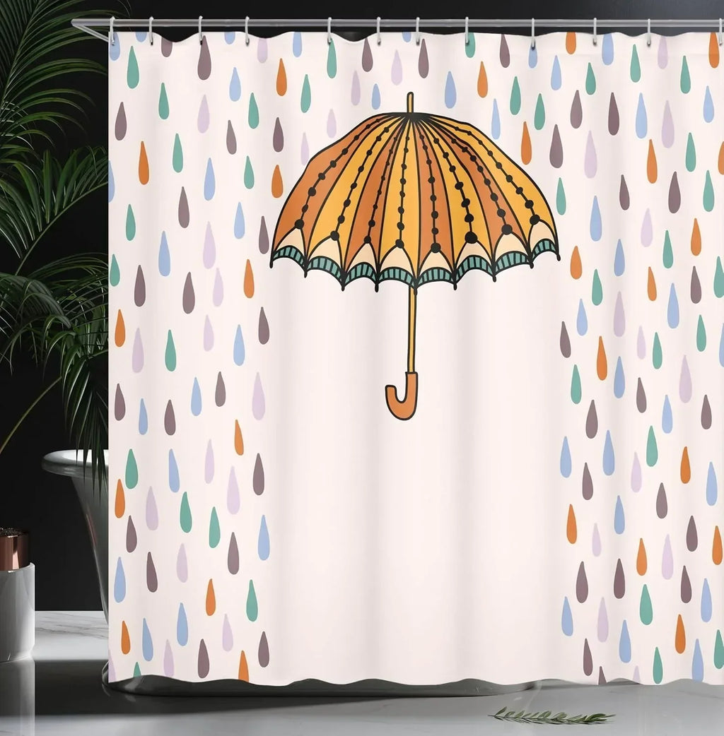 Waterproof Shower Curtain Mat - Raindroply