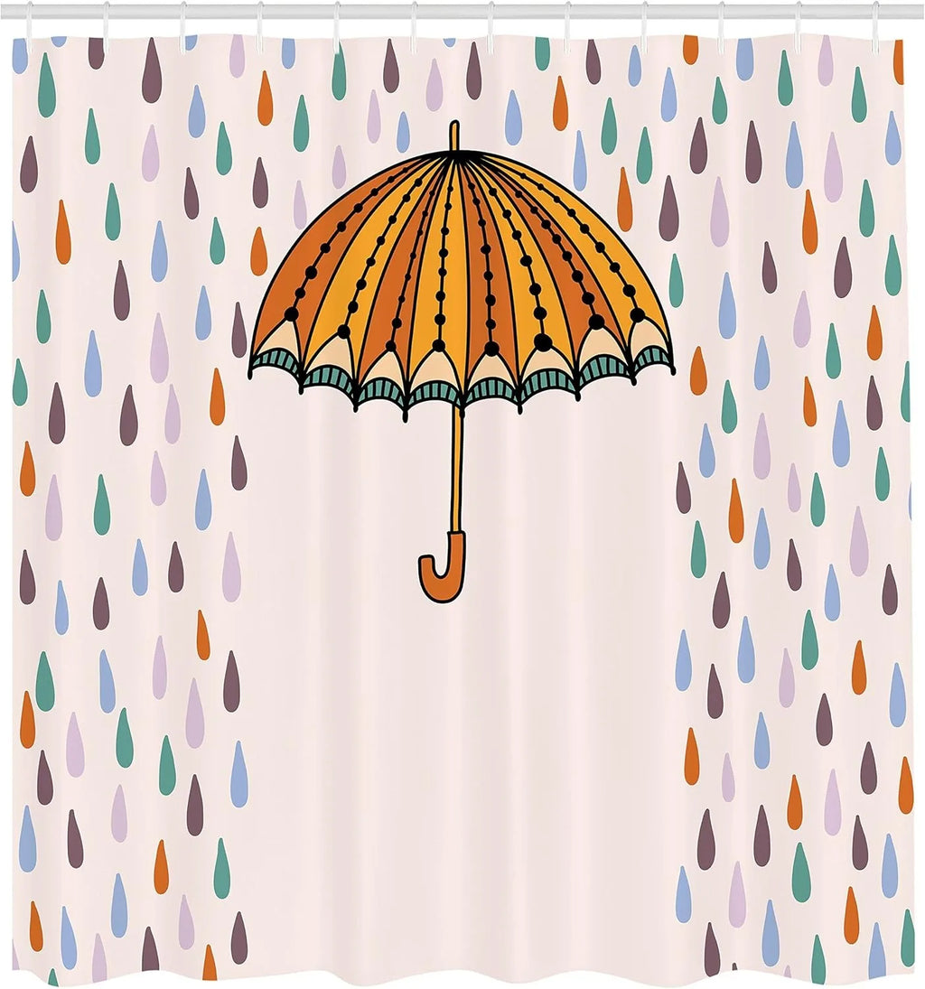 Waterproof Shower Curtain Mat - Raindroply
